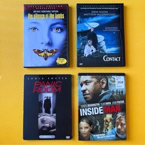 Jodie Foster movie bundle; 4 DVDs